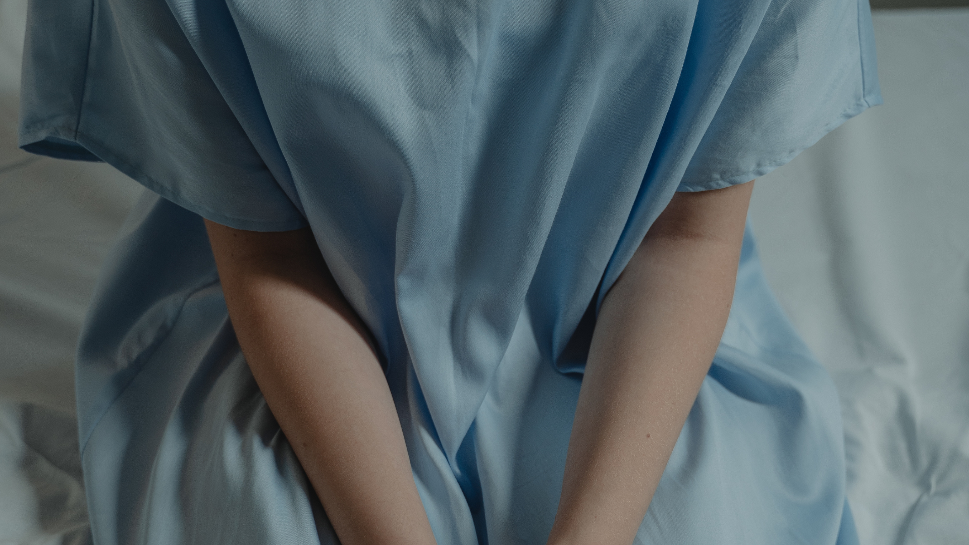 Female Patient on exam table